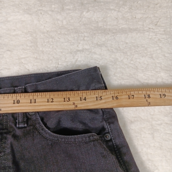 Levi’s 501 Jeans Mens 32x32 Black Denim Button Fly Straight Leg Regular Fit - Picture 10 of 14